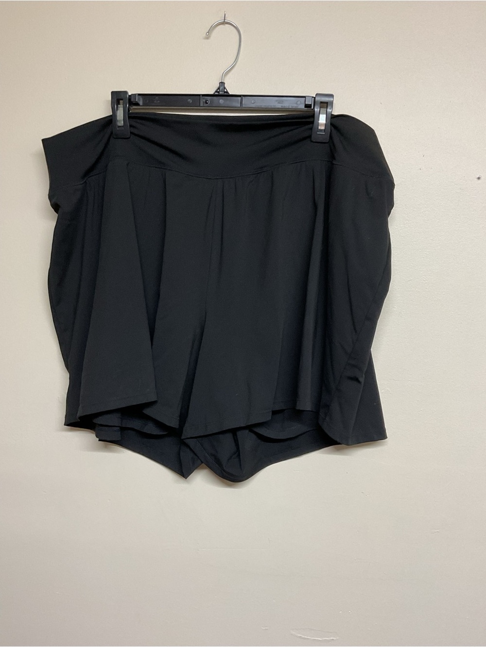 Maurices Black loose shorts with attached biker shorts under